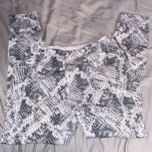 snakeskin leggings